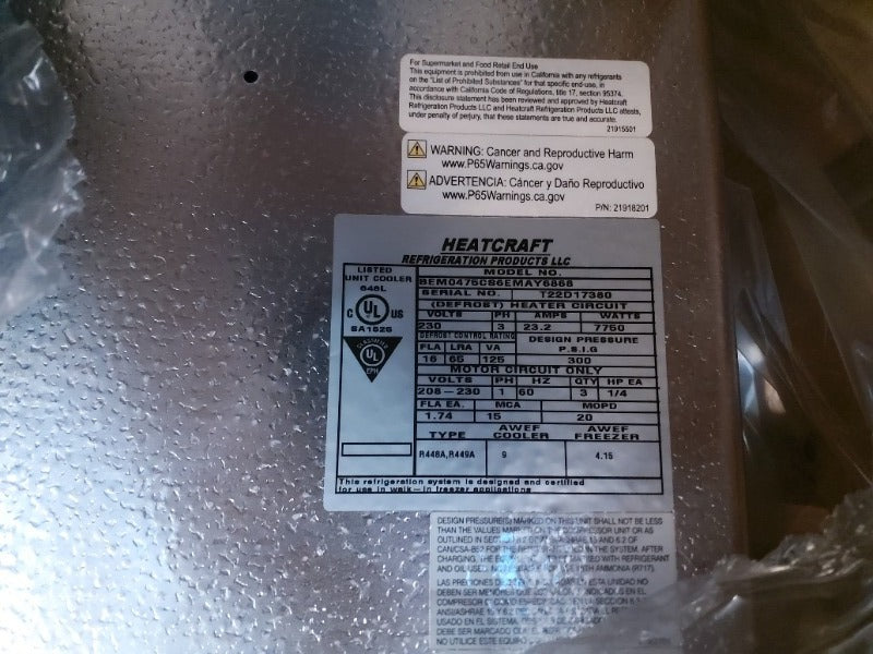 Heatcraft Refrigeration (30) - Load #299070